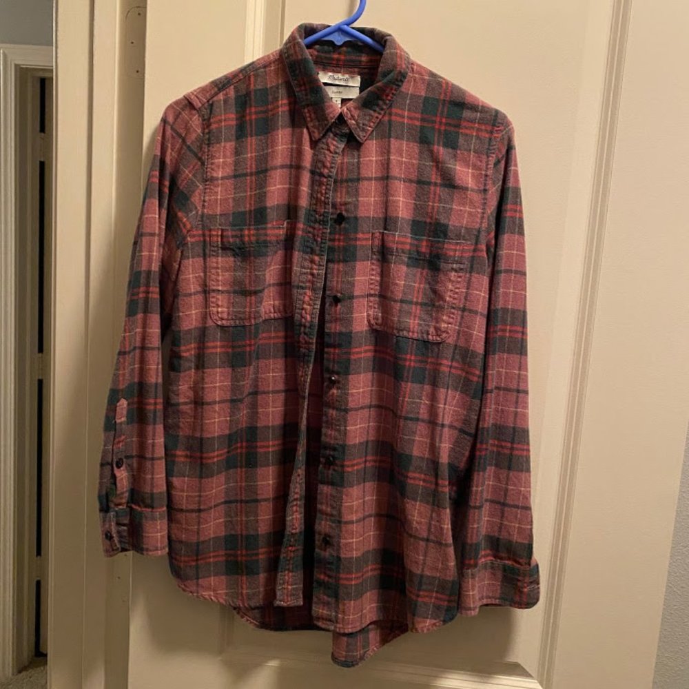 Madewell Classic Purple/Red/Green Flannel
